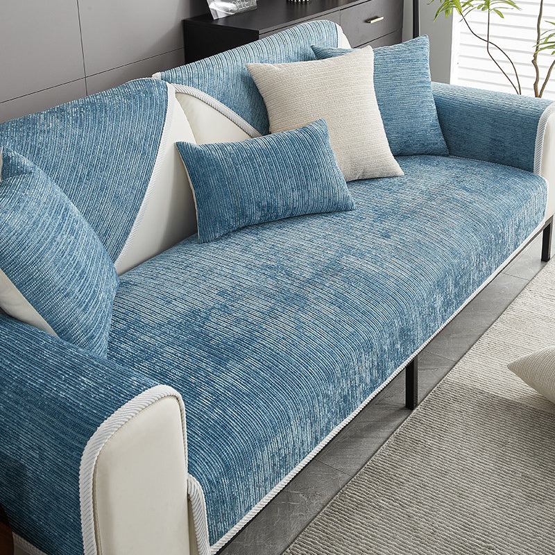 Chenille Sofa Cover | Anti-Scratch Couch Slipcover with Non-Slip Base | Stylish Protection for Dogs and Furniture 1