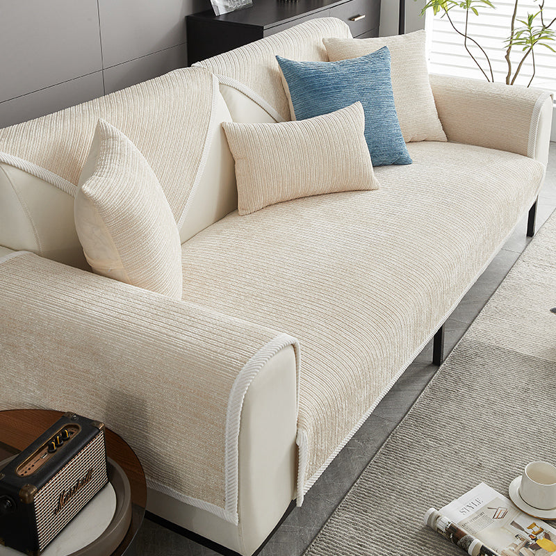 Chenille Sofa Cover | Anti-Scratch Couch Slipcover with Non-Slip Base | Stylish Protection for Dogs and Furniture 2