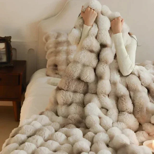 Cozy Haven | Wearable Blanket Hoodie with Anti-Pilling Faux Fur | Comfy Wearable Blanket for Home and Travel 1