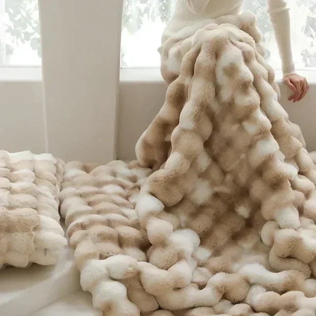 Cozy Haven | Wearable Blanket Hoodie with Anti-Pilling Faux Fur | Comfy Wearable Blanket for Home and Travel 4
