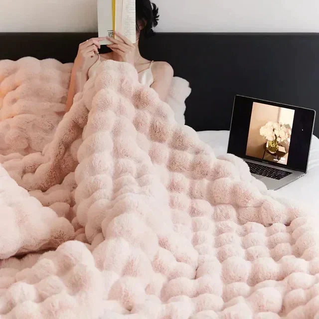 Cozy Haven | Wearable Blanket Hoodie with Anti-Pilling Faux Fur | Comfy Wearable Blanket for Home and Travel 5