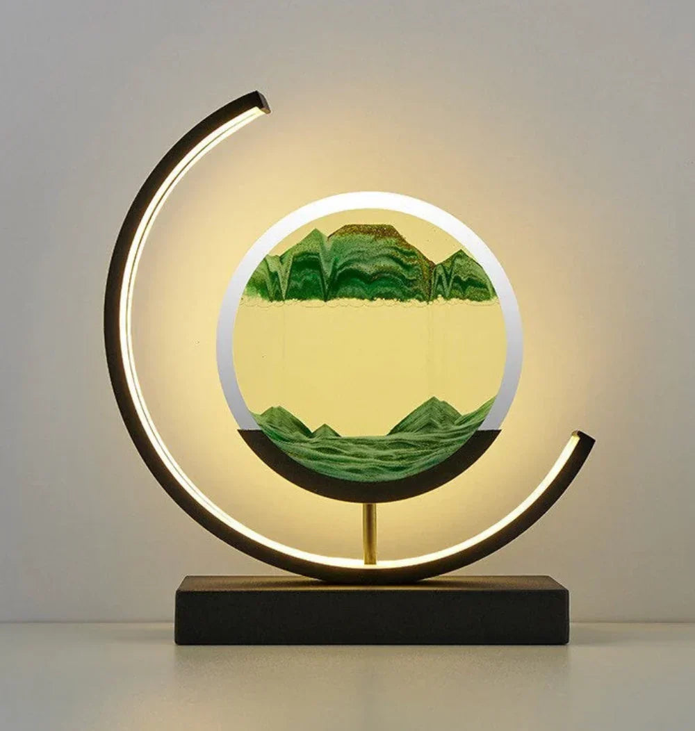 Serenova | Table Lamp with Calming Light & Handcrafted Design | Perfect Bedroom Lamps for Tranquil Living Room Ambiance 1
