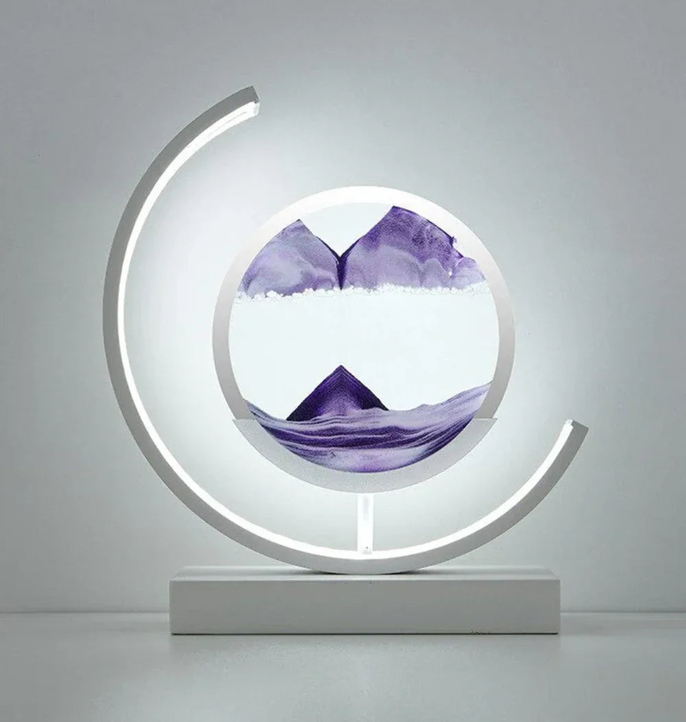 Serenova | Table Lamp with Calming Light & Handcrafted Design | Perfect Bedroom Lamps for Tranquil Living Room Ambiance 3