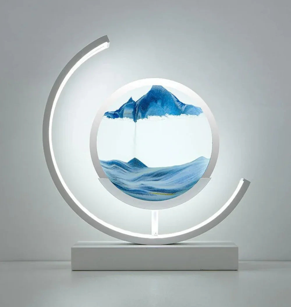 Serenova | Table Lamp with Calming Light & Handcrafted Design | Perfect Bedroom Lamps for Tranquil Living Room Ambiance 4