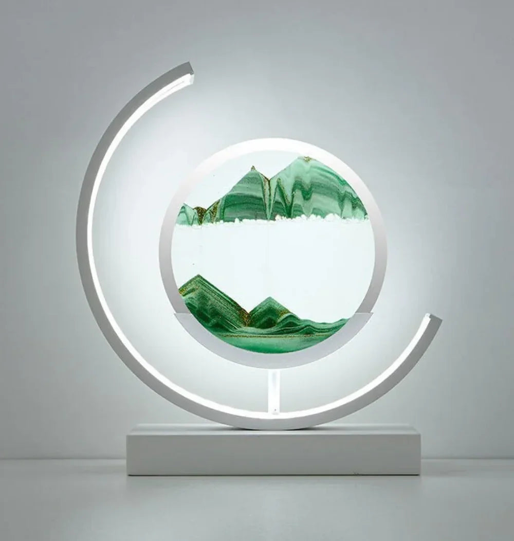 Serenova | Table Lamp with Calming Light & Handcrafted Design | Perfect Bedroom Lamps for Tranquil Living Room Ambiance 5