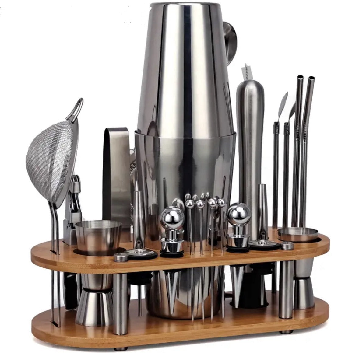 Ultimate Mixology Set | 23-Piece Cocktail Shaker Kit with High-Quality Stainless Steel | Perfect Bartender Kit for Home or Professional Use 1