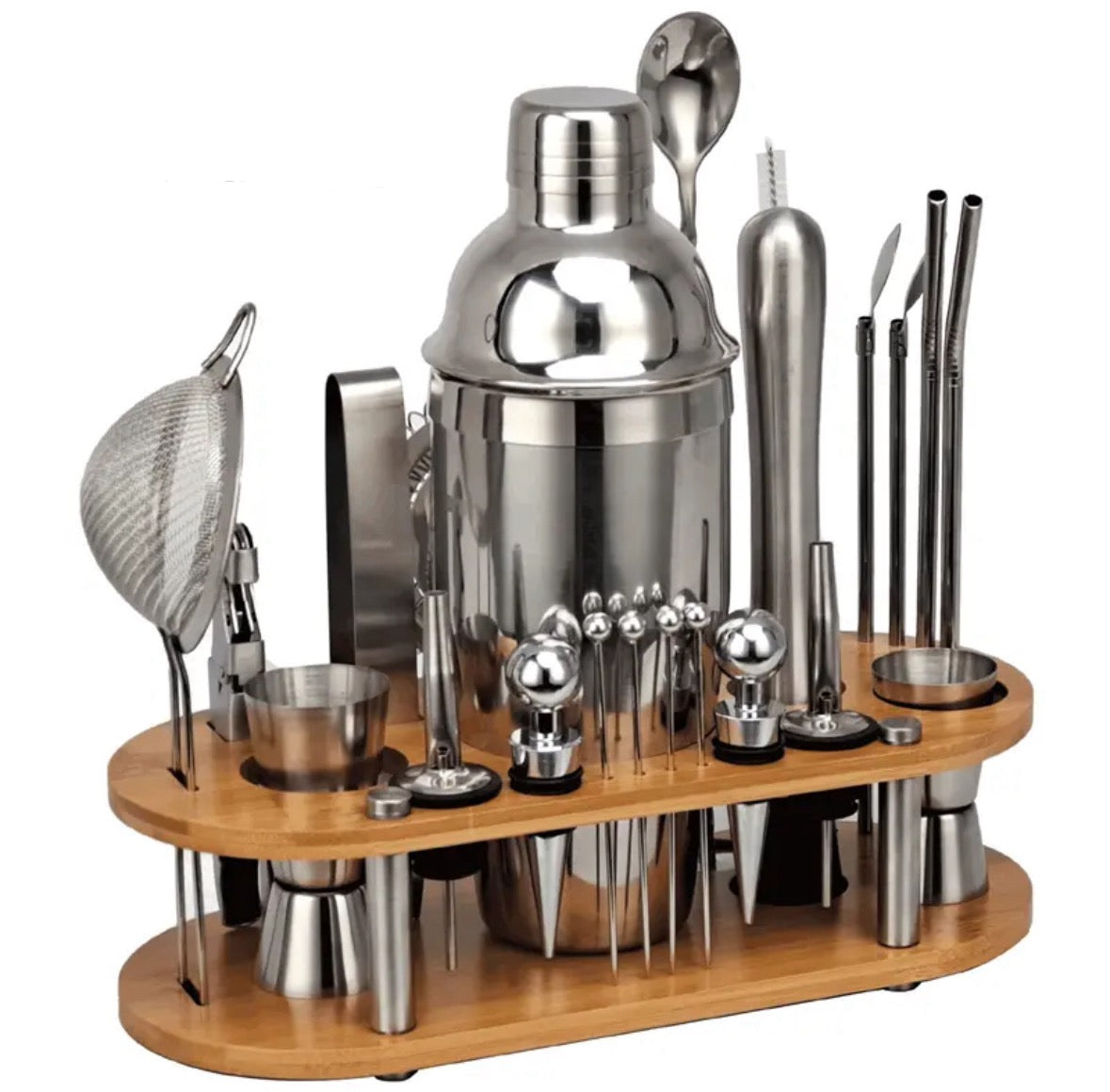 Ultimate Mixology Set | 23-Piece Cocktail Shaker Kit with High-Quality Stainless Steel | Perfect Bartender Kit for Home or Professional Use 2