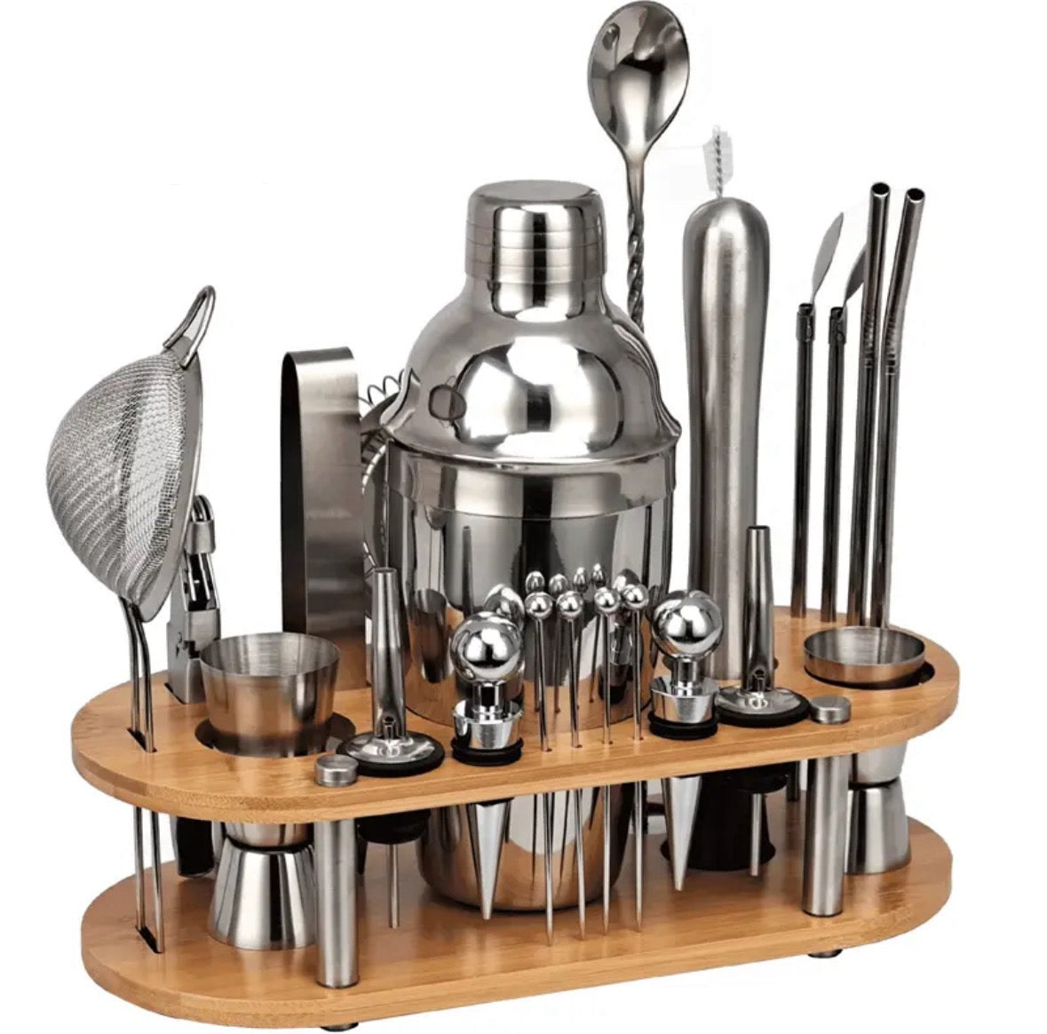 Ultimate Mixology Set | 23-Piece Cocktail Shaker Kit with High-Quality Stainless Steel | Perfect Bartender Kit for Home or Professional Use 3